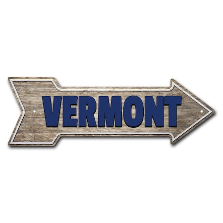 Vermont Arrow Sign Funny Home Decor 36in Wide